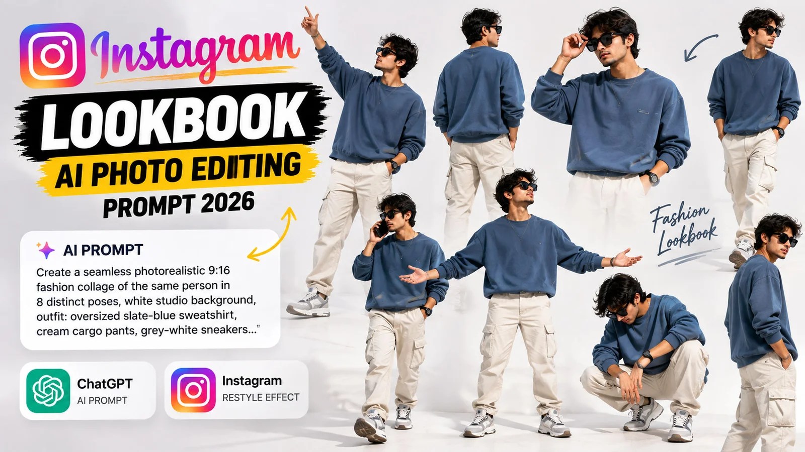 Instagram Lookbook AI Photo Editing Prompt
