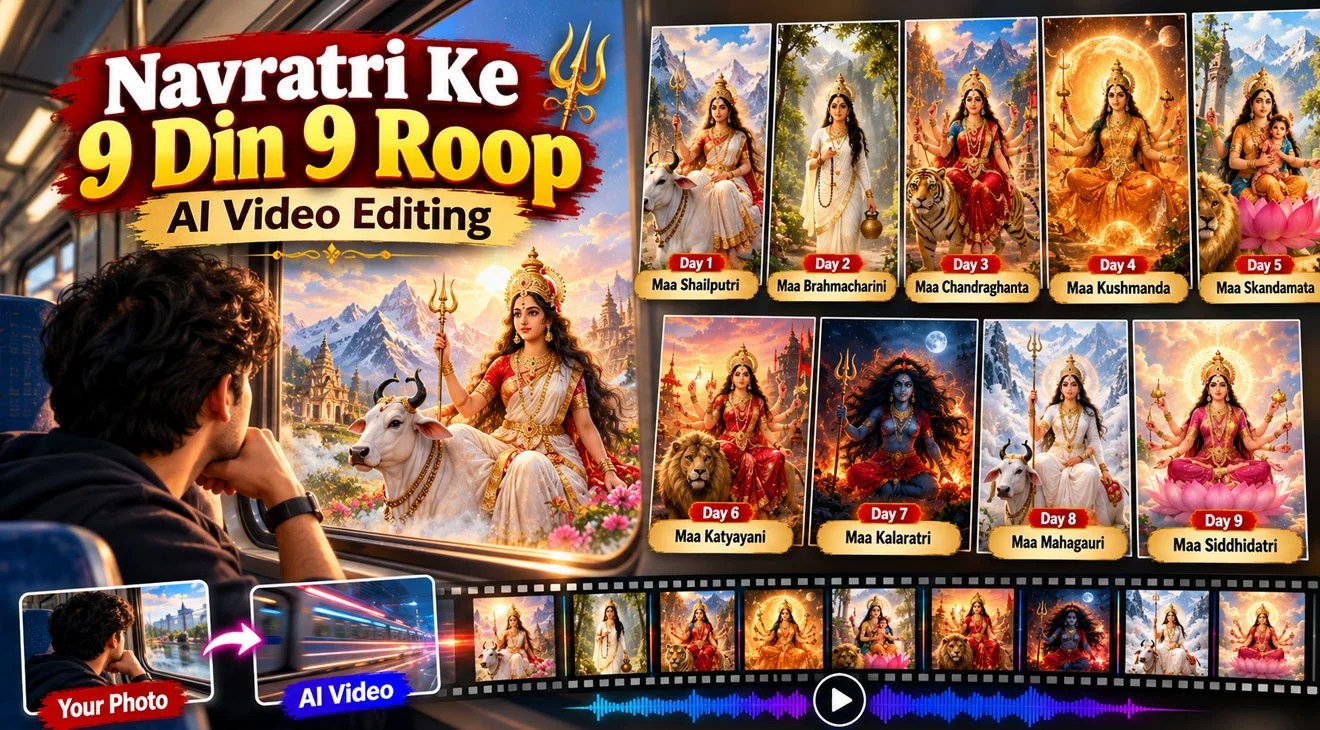 Navratri Ke 9 Din 9 Roop AI Video Editing