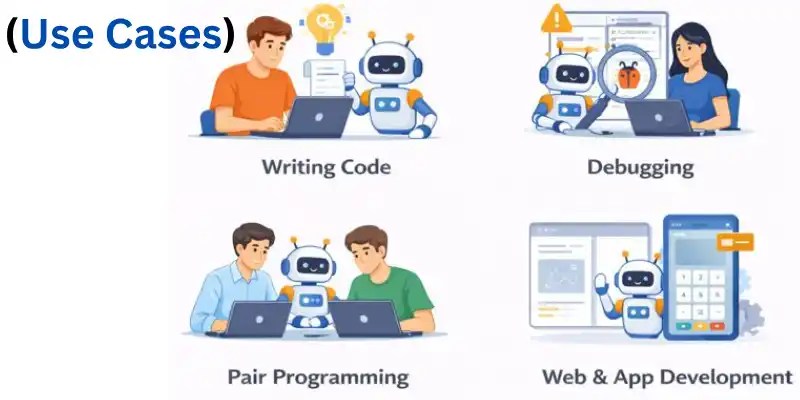 Coding AI assisting in coding, debugging, and app development