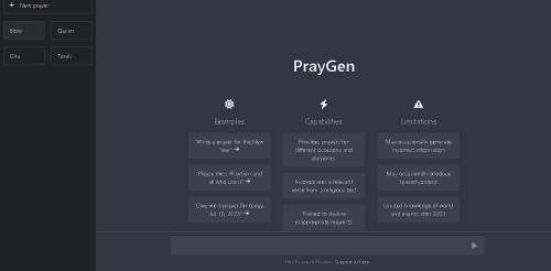 PrayGen AI: Generating Powerful Prayers for Every Occasion