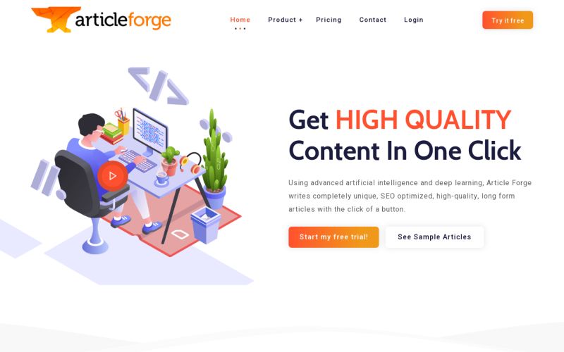 Article Forge Saas Ai Tools - High Quality Mountain Illustration - Retina