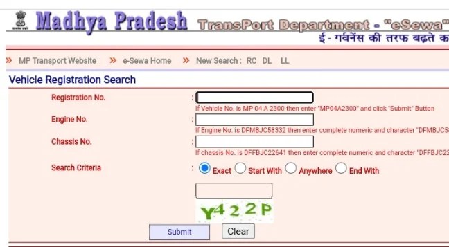 mp transport department- esewa