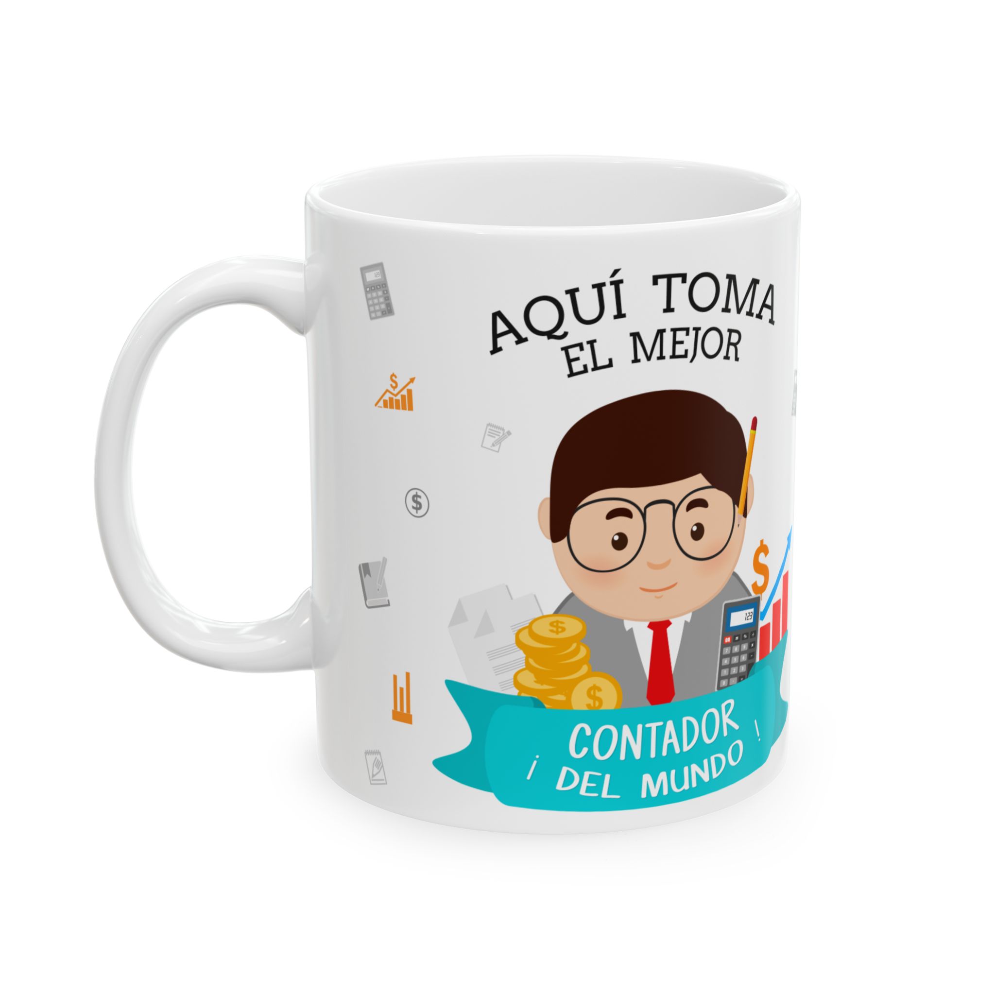 Taza personalizada para Contador – Regalo con nombre o frase