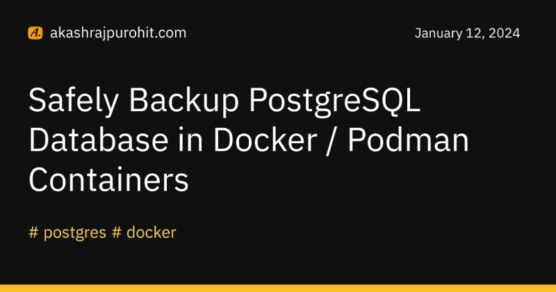 How To Back Up A Postgresql Database Akmatori Blog - Creative 8K Nature Patterns | Free Download