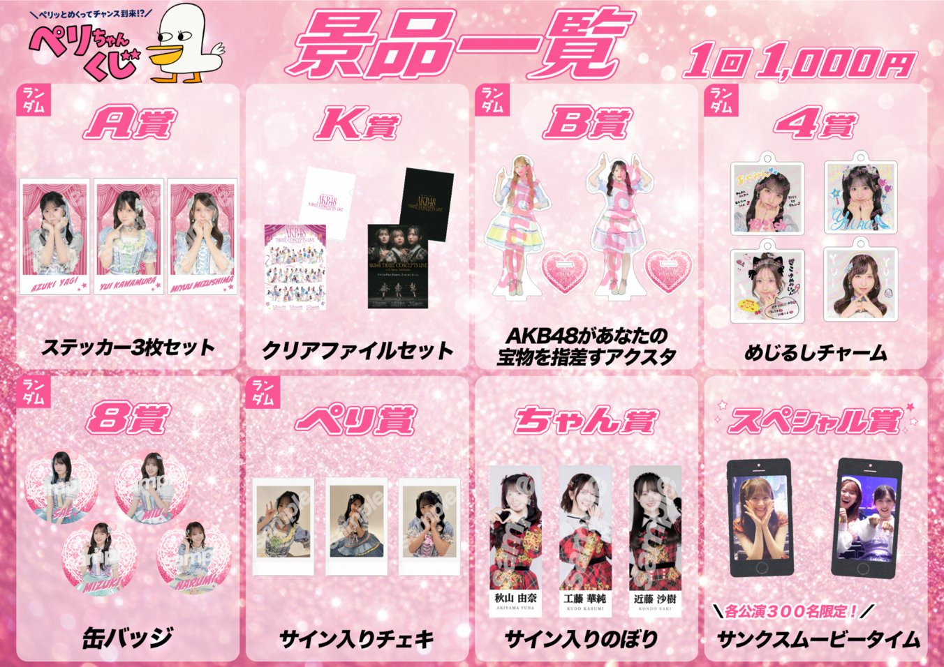 【当選品】AKB48 秋山由奈 新井彩永 工藤華純 八木愛月 サイン入りチェキ 朗報】AKB48 Kアリーナコン 終演後のお見送り撮影 スペシャルクジ キタ