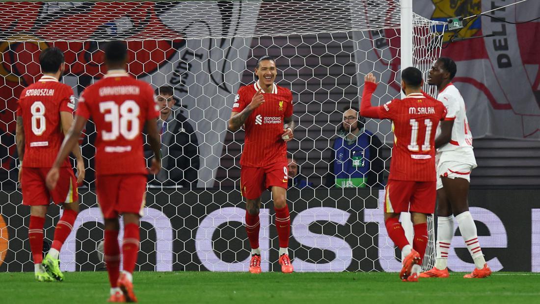 RB Leipzig Vs Liverpool: Gol Nunez Bawa The Reds Unggul 1-0 di Babak I