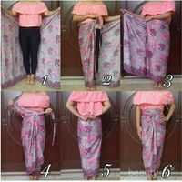 Harga belinya 350rb nih, jual murah aja cuma pake buat ootd kondangan sek. Ini Dia Tutorial Menggunakan Rok Lilit Batik Yang Praktis Dan Mudah