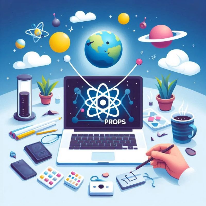 React Tutorial Props In React In React Props Short For Properties By Coding Adventure - Incredible Dark Background - High Resolution