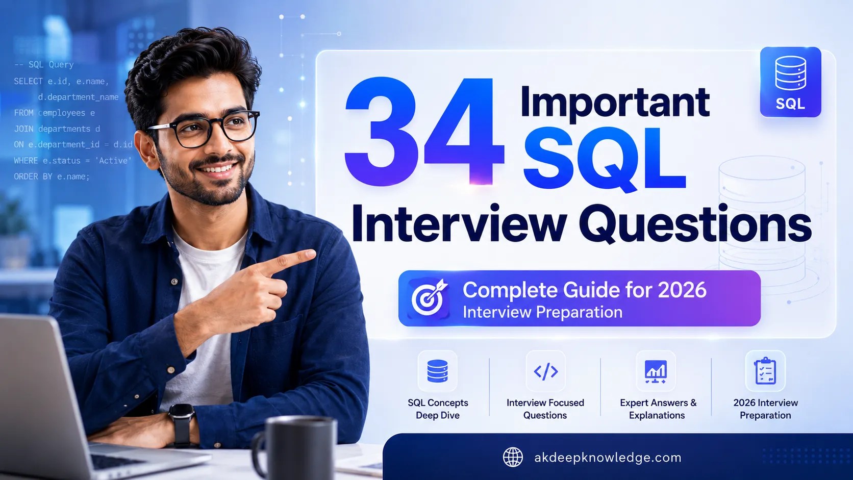 must know 34 Important sql interview questions