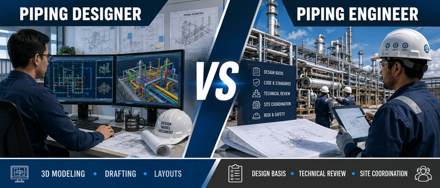 Piping Designer vs Piping Engineer