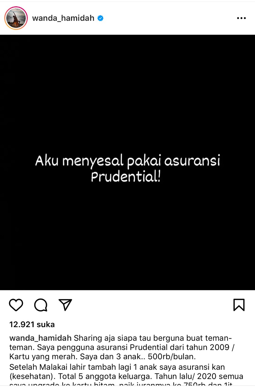 Wanda Hamidah: “Aku Menyesal Pakai Asuransi Prudential” - Aktual.com