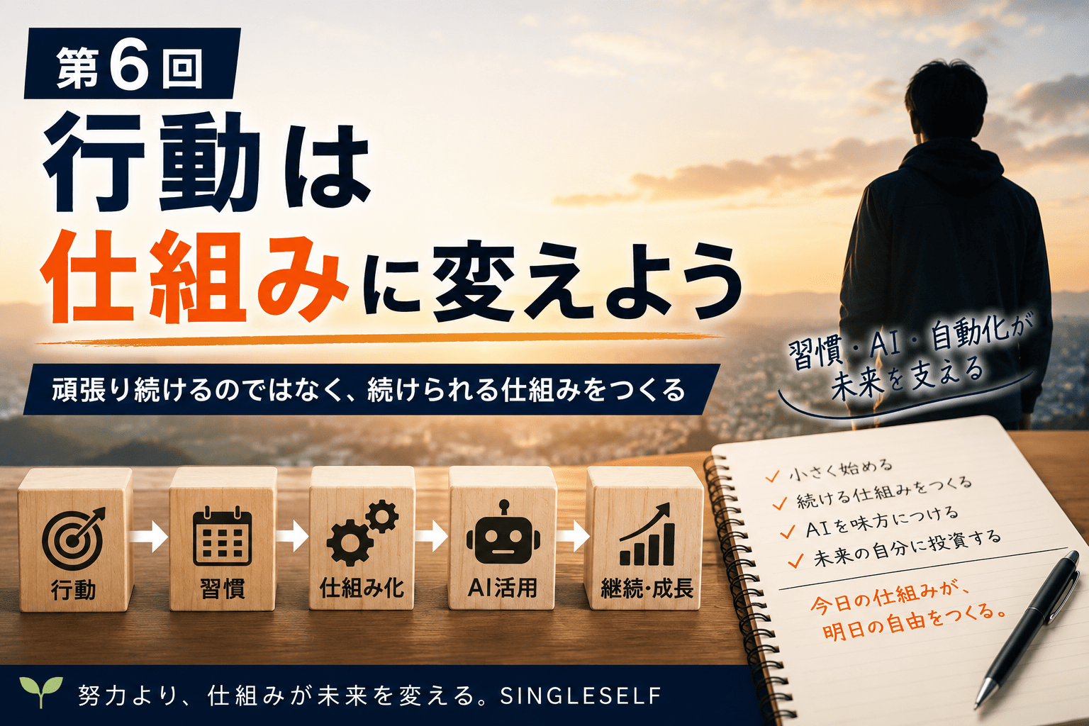 【第6回】行動は仕組みに変えよう｜習慣とAIで継続する方法