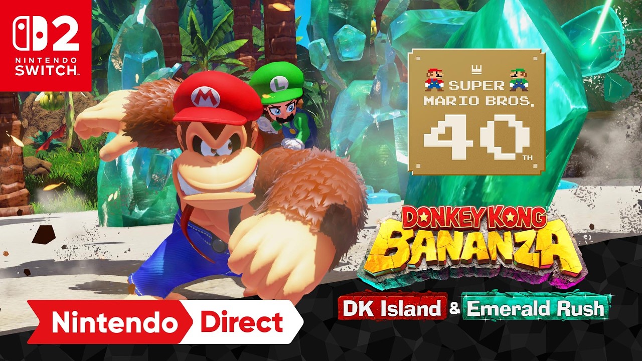 Donkey Kong Bananza recebe colaboração limitada com Super Mario Bros.
