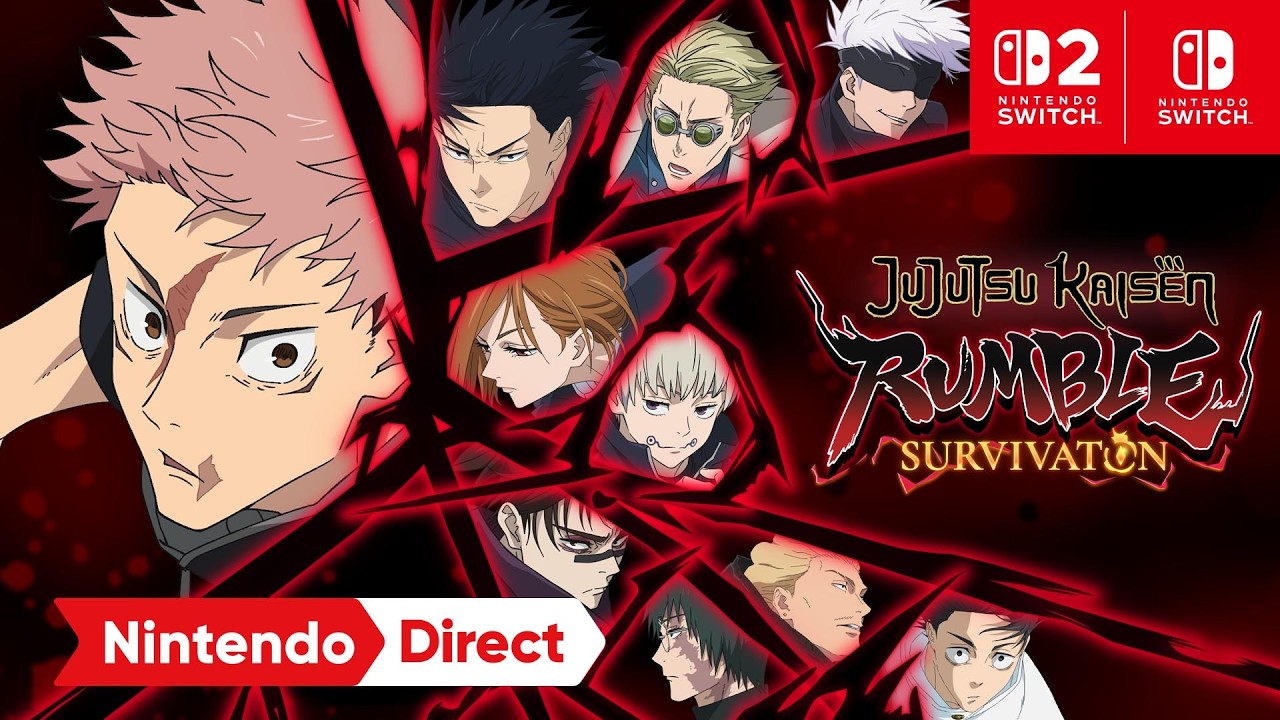 JUJUTSU KAISEN RUMBLE: SURVIVATON é anunciado para Nintendo Switch 2