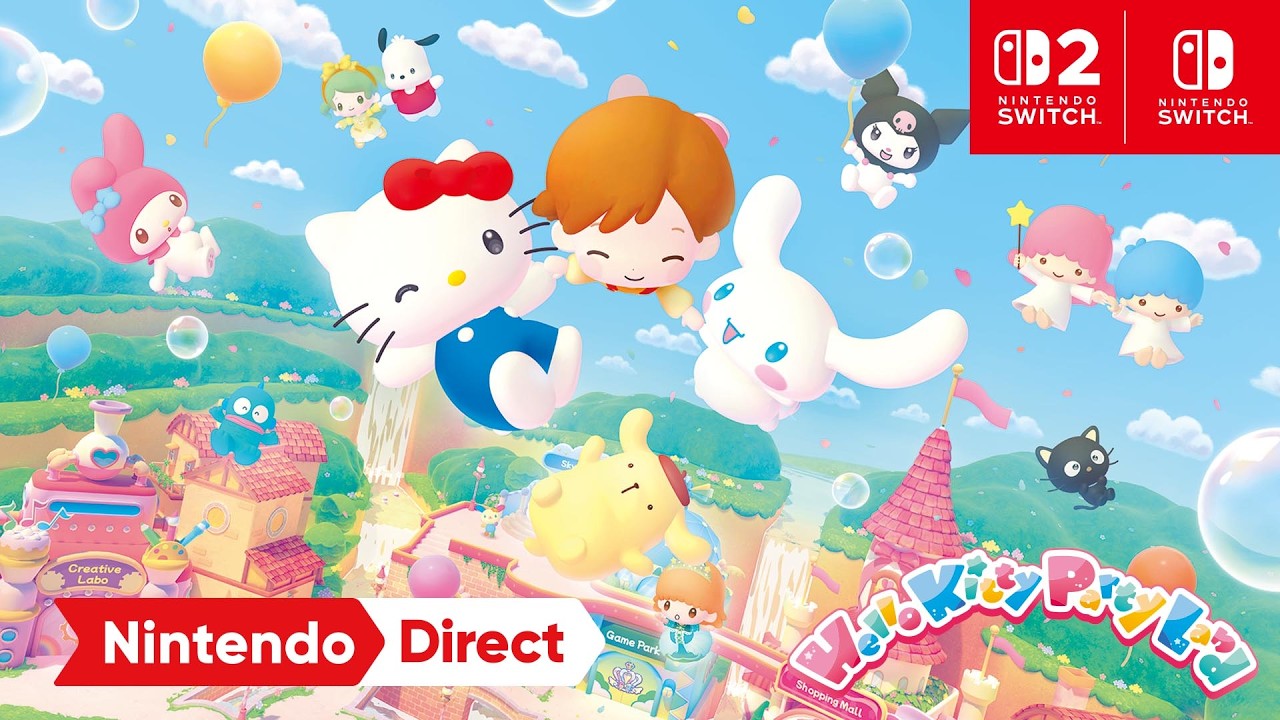 Hello Kitty Party Land é anunciado para Switch 2 e Switch