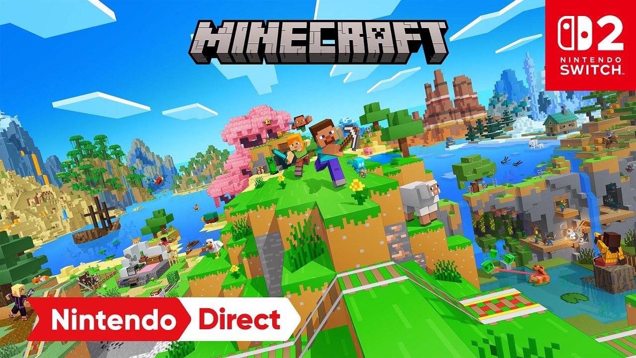 Minecraft chega ao Nintendo Switch 2 com visual Vibrant Visuals