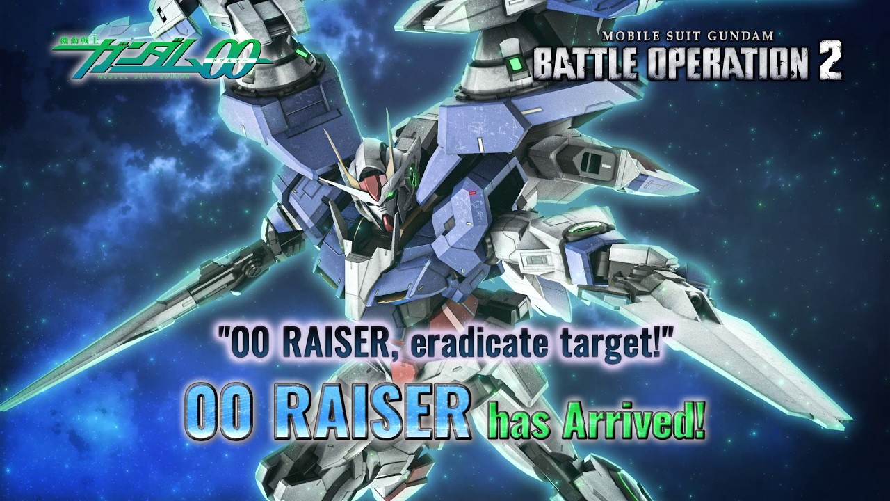00 Raiser chega a Mobile Suit Gundam Battle Operation 2 em 24 de junho