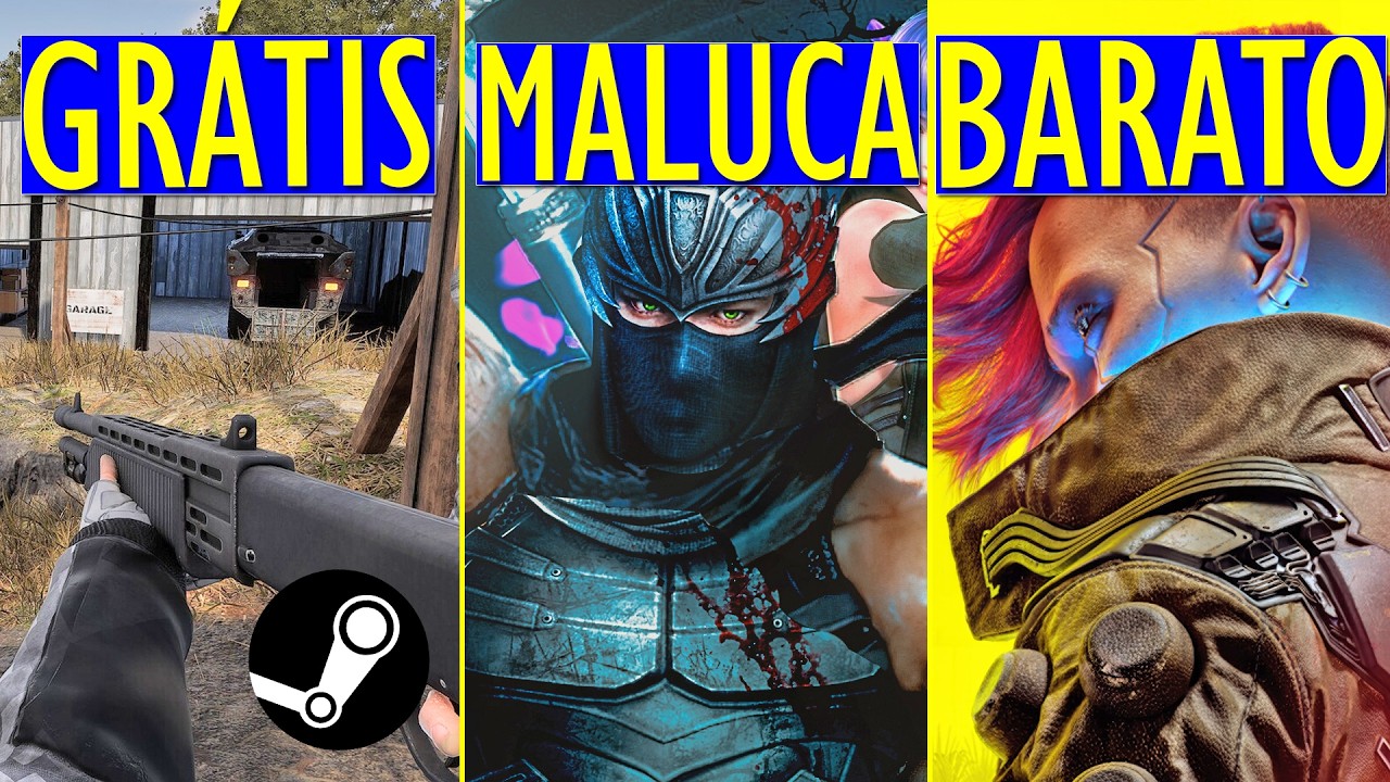 Steam tem 5 jogos grátis, Ninja Gaiden em promoção e Cyberpunk 2077 em destaque