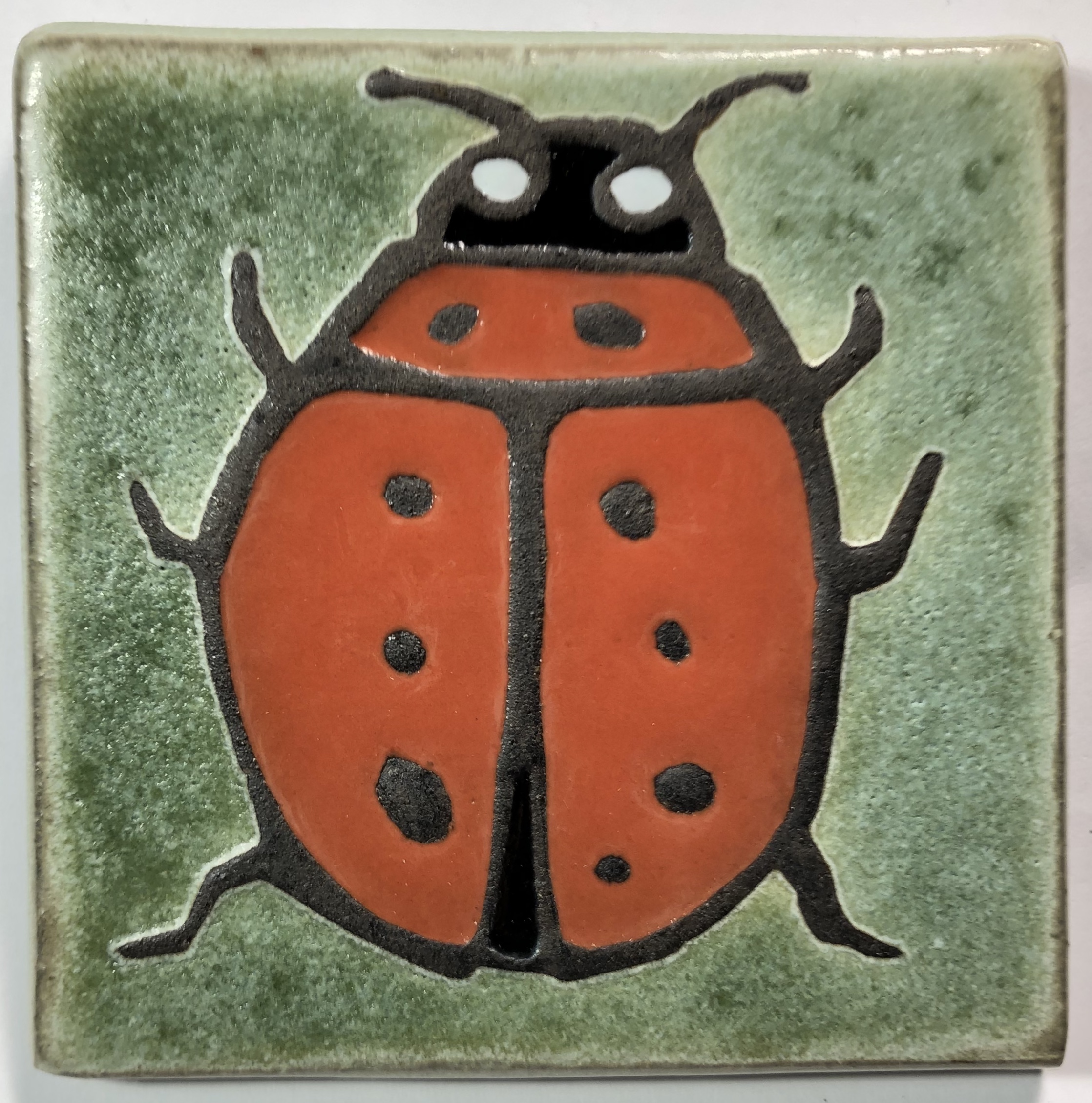 4″ Ladybug, Top View – Redoubt Press & Tiles