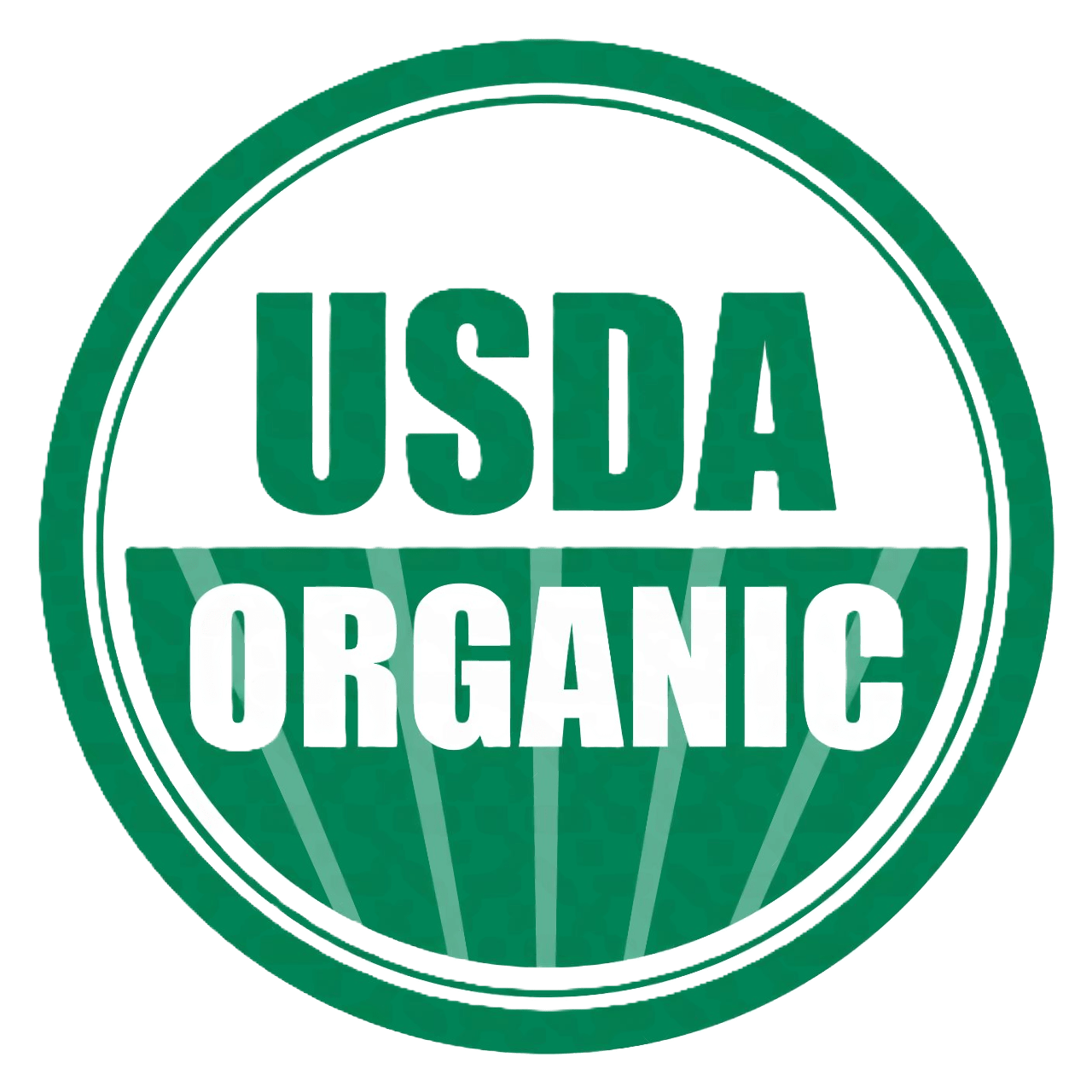 USDA Organic certification logo, indicating that a product meets the organic standards set by the United States Department of Agriculture for organic farming and production.