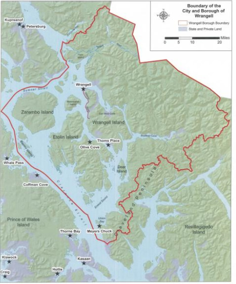 Wrangell Alaska Map Wrangell Map 