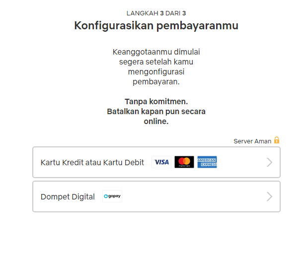 Pembayaran netflix