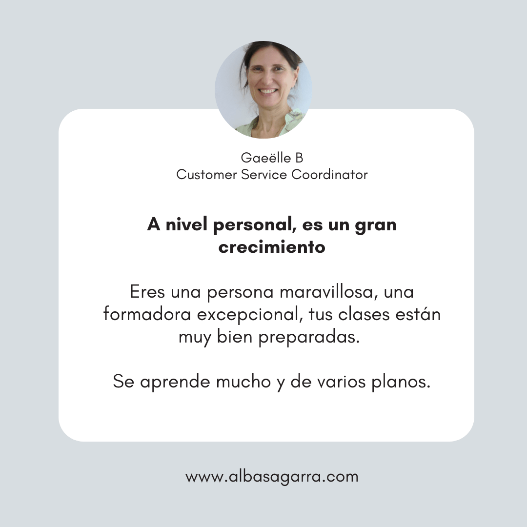 testimonio formación oficial flores de Bach con Alba Sagarra acreditada por Centro Bach de Inglaterra