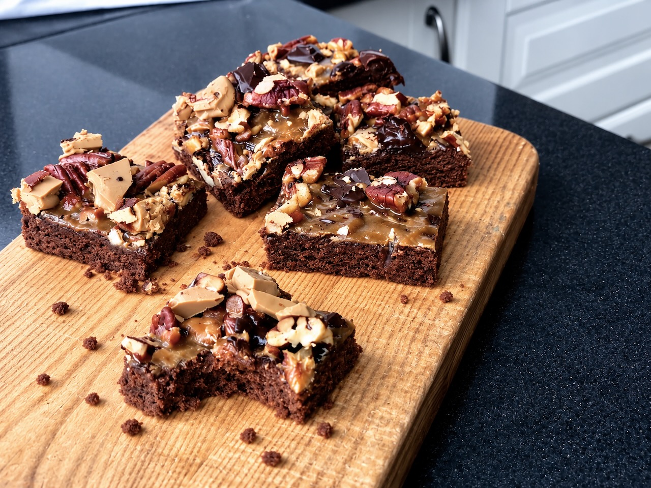 Brownies með karamellu og pekanhnetum – TOP SECRET uppskrift