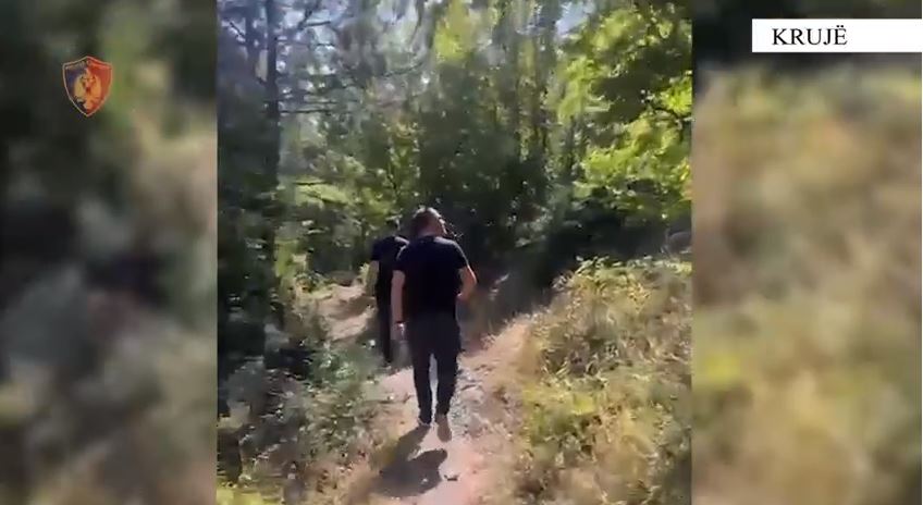 Kallashnikov, granata dhe kanabis, 1 i arrestuar në Krujë, 3 persona në kërkim (VIDEO)
