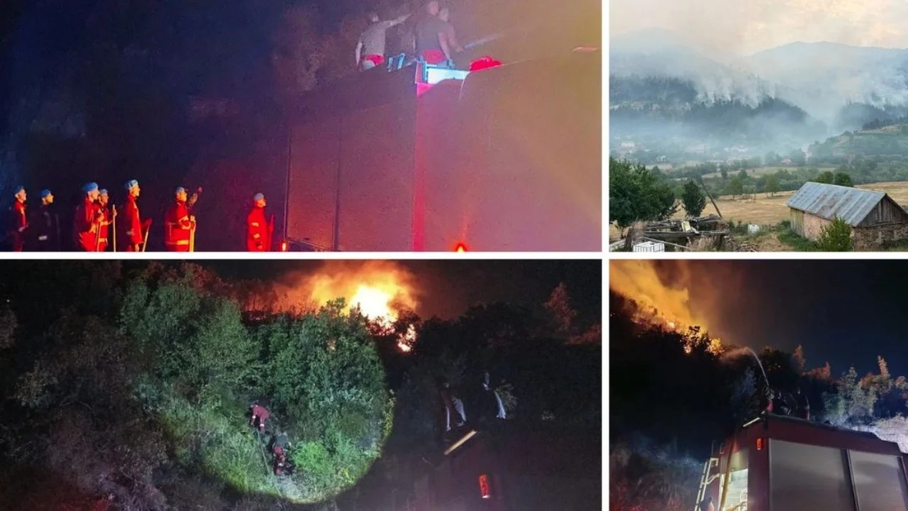Shtohen zjarret në vend, shkon në 18 numri i vatrave aktive/ Katër fshatra të Tiranës me prezencë të flakëve, situatë e vështirë në Lurë