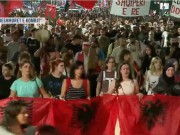 Protest Against Rama  Citizens March in Tirana   Your End Has Come   Albania Calls for Revolution