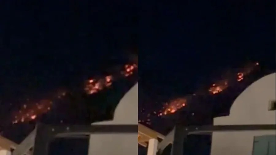 Përhapet me shpejtësi zjarri në Malin e Çikës, flakët avancojnë pranë Dhërmiut