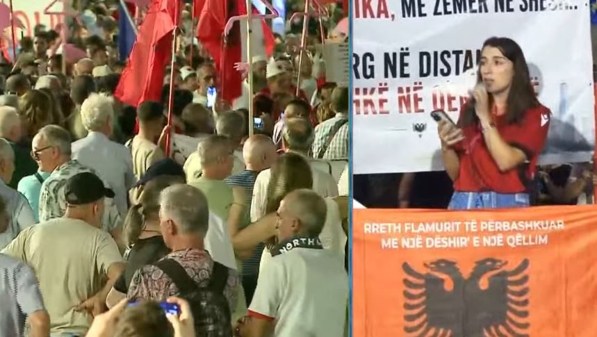 E reja nga Gjermania në protestë: Asnjë pushtetar nuk mund të na e marrë shpresën, duhet një Shqipëri e re