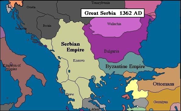picture Serbian Empire 1355 Map alchetron
