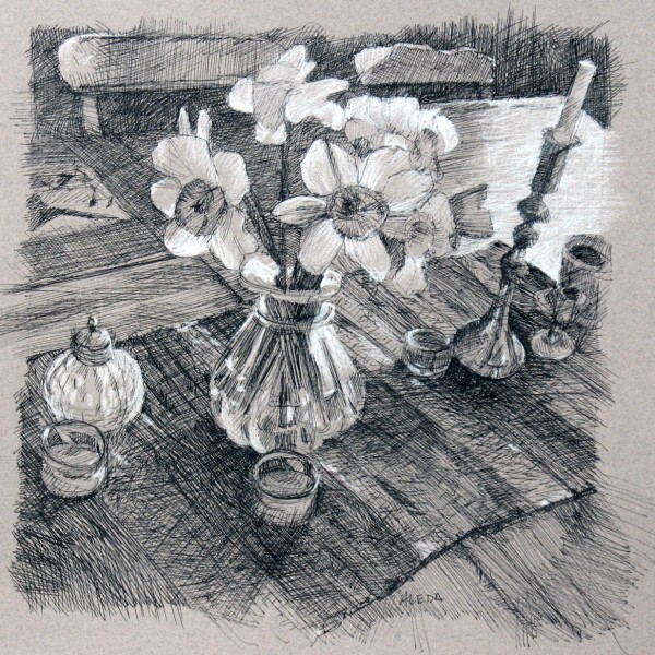 Daffodils 10" x 10" SOLD