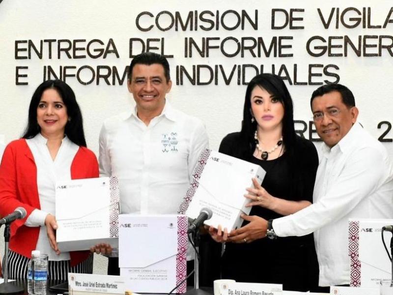 ASE entrega informe general de la Cuenta Pública 2018 al Congreso del Estado