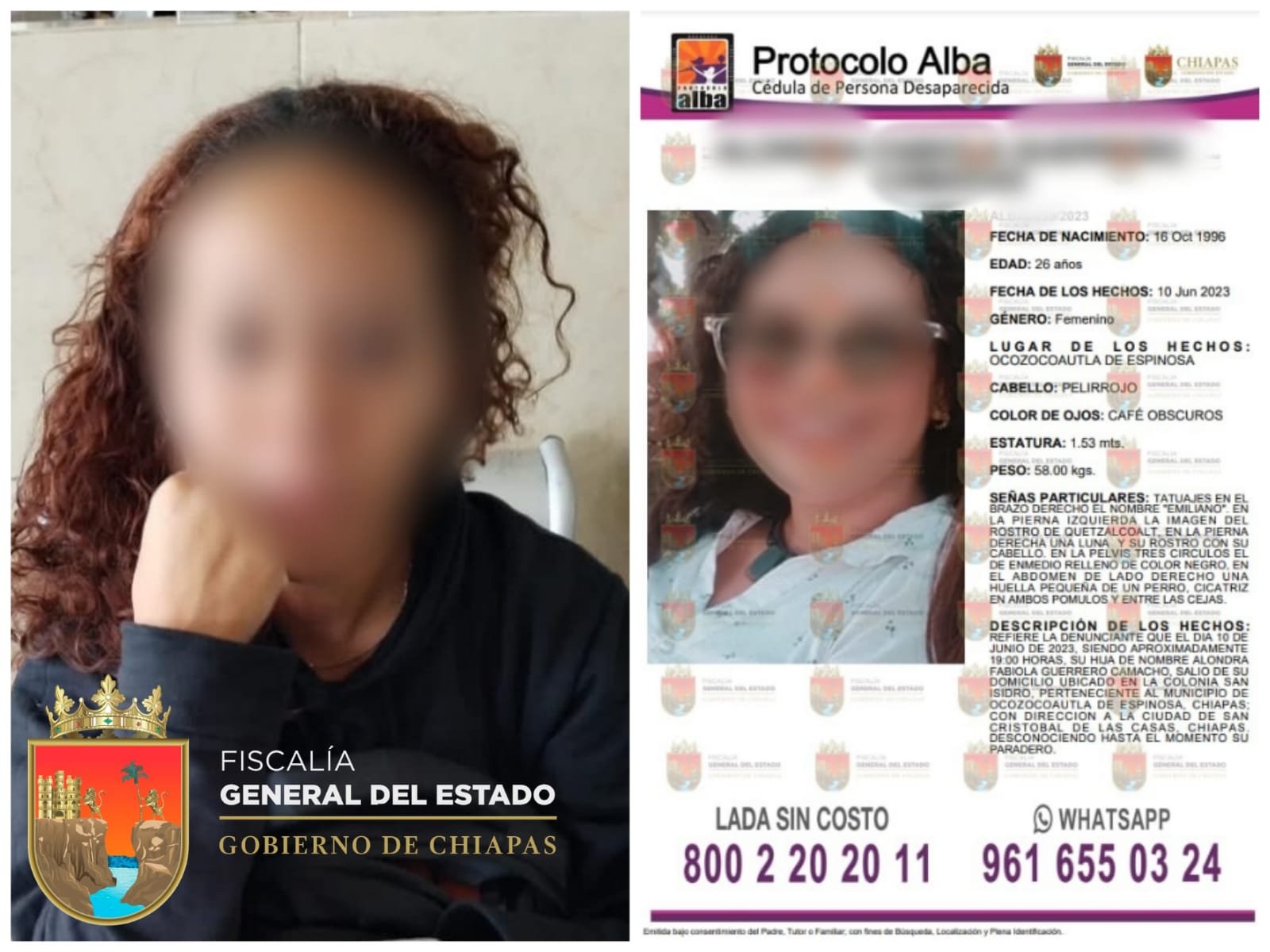 Alondra ya fue localizada