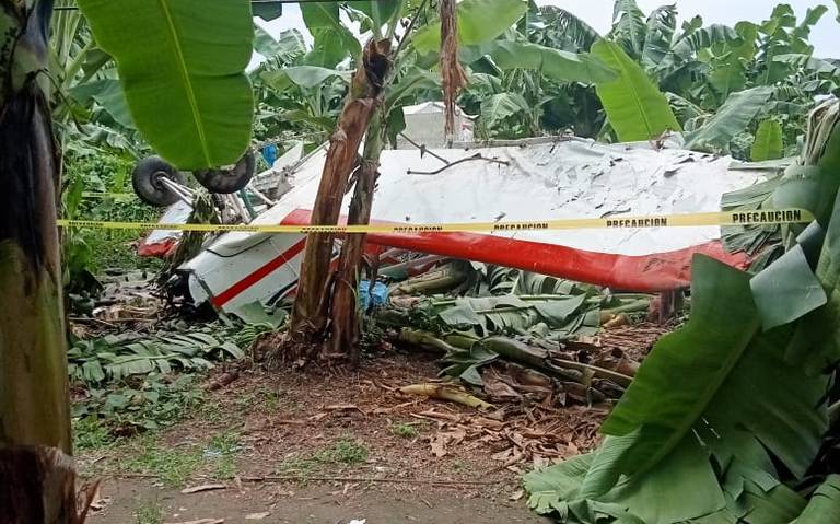 Se estrella avioneta en Suchiate