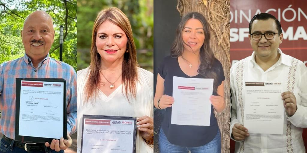 Las primeras cuatro corcholatas