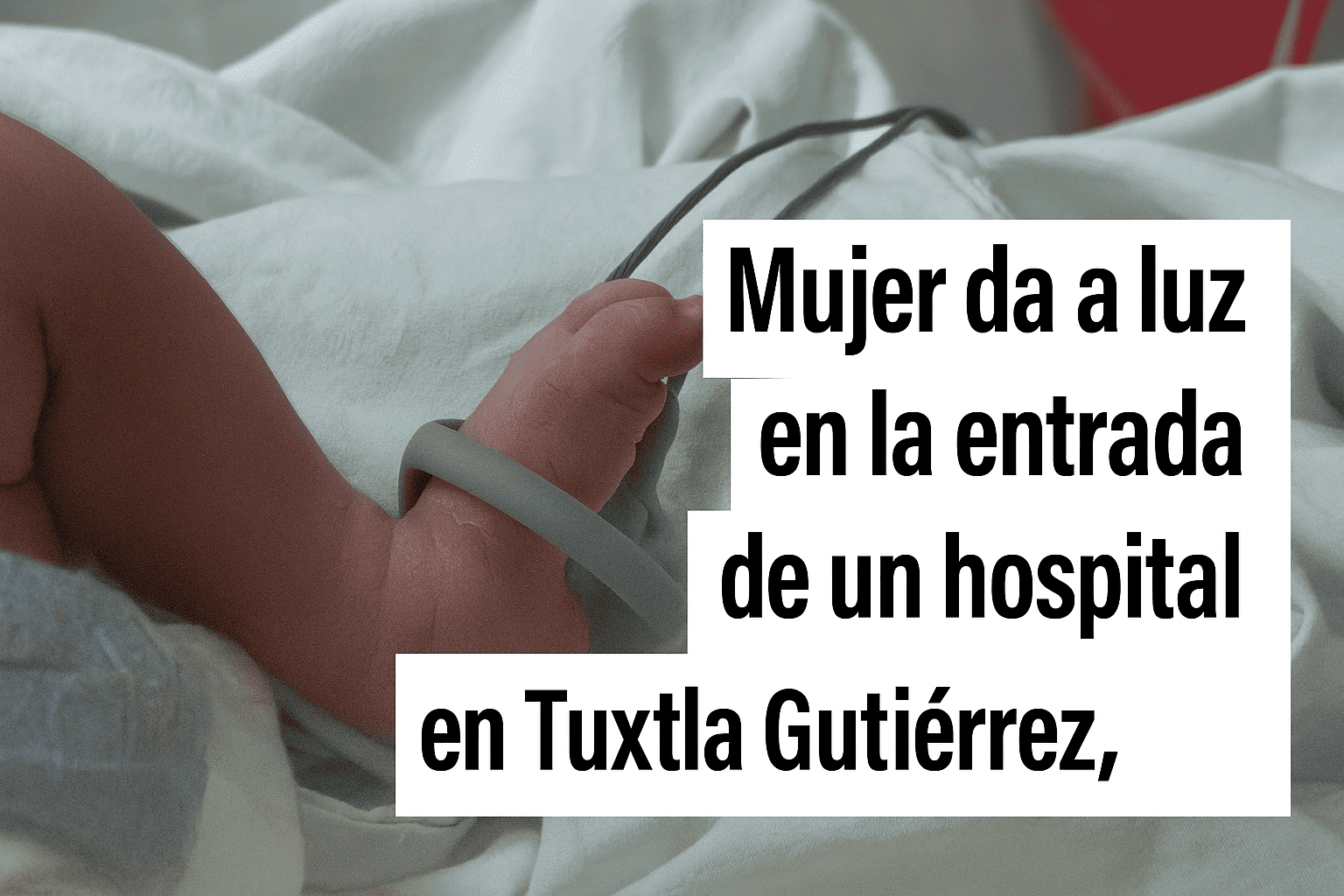 Mujer da a luz en la entrada de un hospital en Tuxtla Gutiérrez, Chiapas