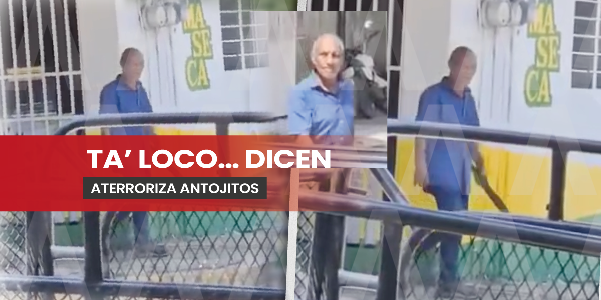 En la calzada Samuel León Brindis de la capital de Chiapas, un hombre con historial agresivo irrumpió en un negocio de antojitos con insultos y un arma en mano.