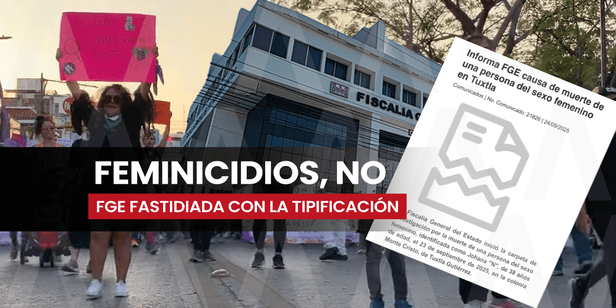 Desestima la FGE feminicidio en Tuxtla