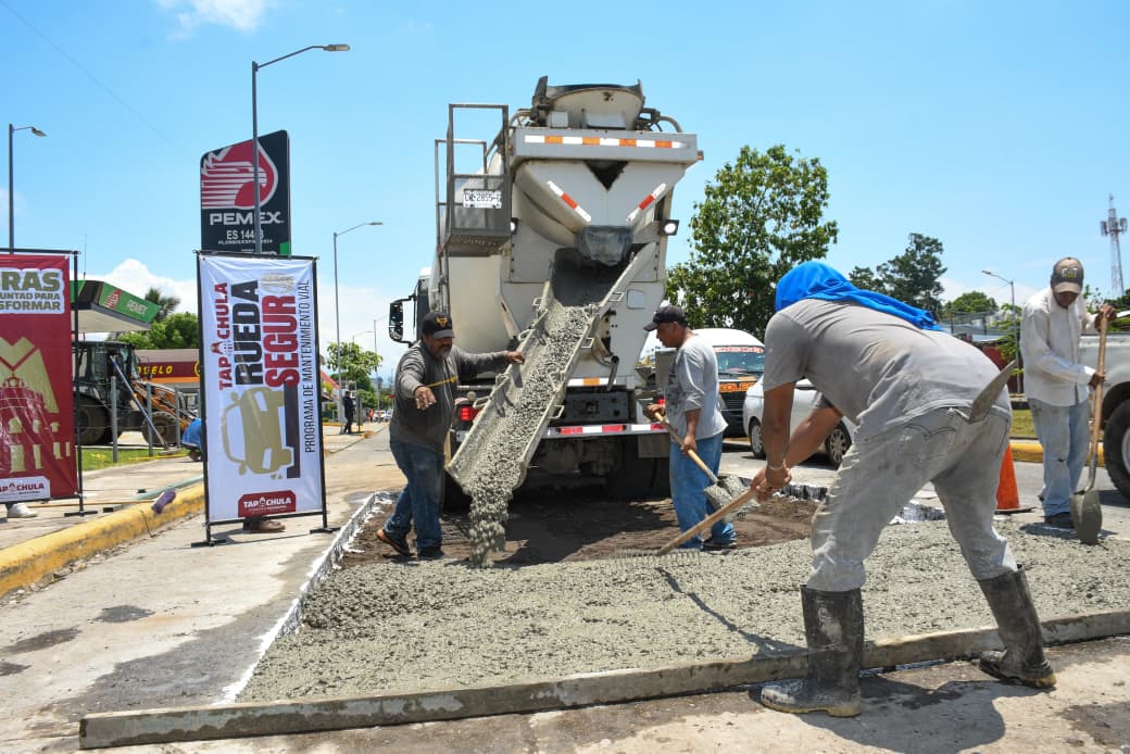 ¡Ahora sí! Arranca el mantenimiento vial en la 7a Sur de Tapachula