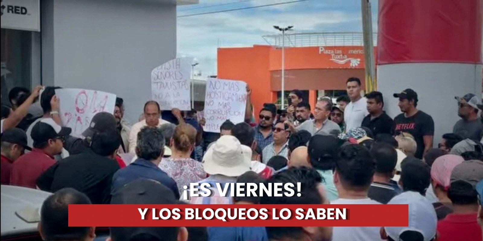 Transportistas de Didi y Uber realizan bloqueos viales