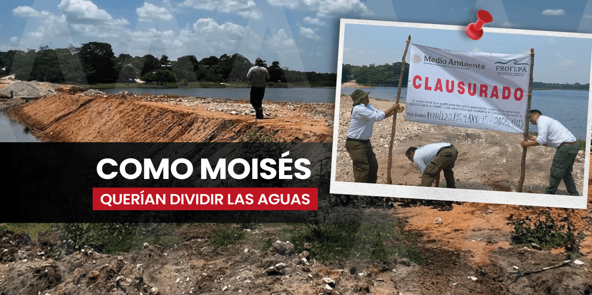 Clausuran obras que dañaban la Laguna de Catazajá. Noticias en tiempo real