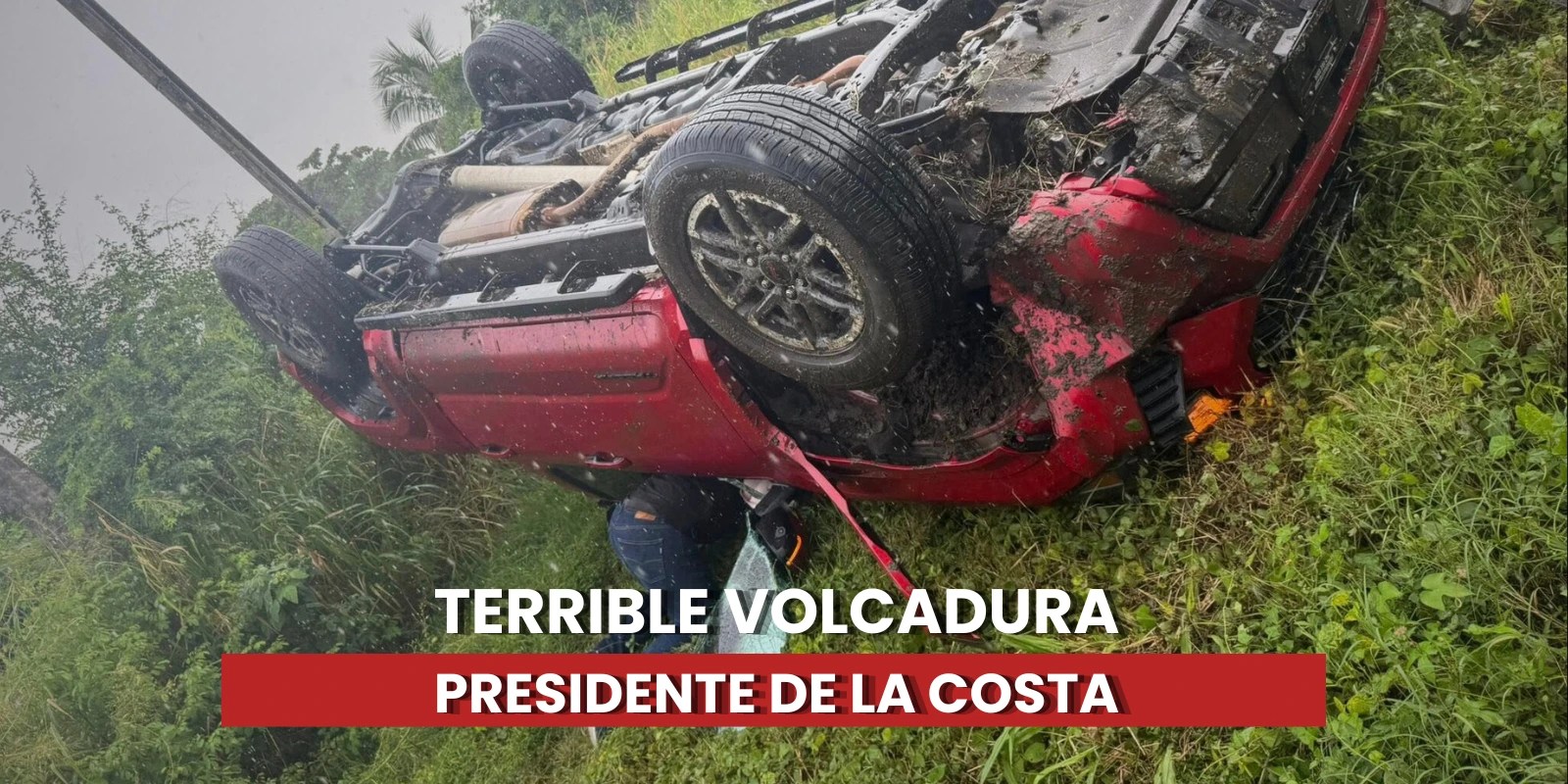 Sufre Alcalde de Mapastepec accidente vehicular en carretera costera. Noticias en tiempo real