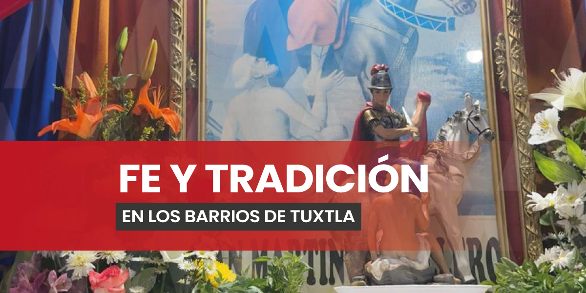 Familia tuxtleca celebró a San Martín Caballero