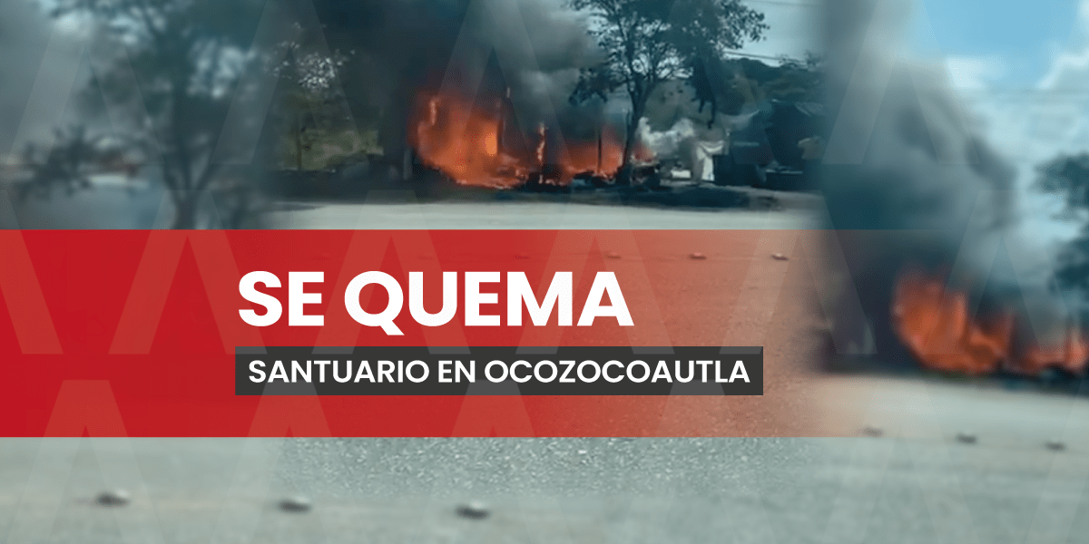 Fuego consume santuario