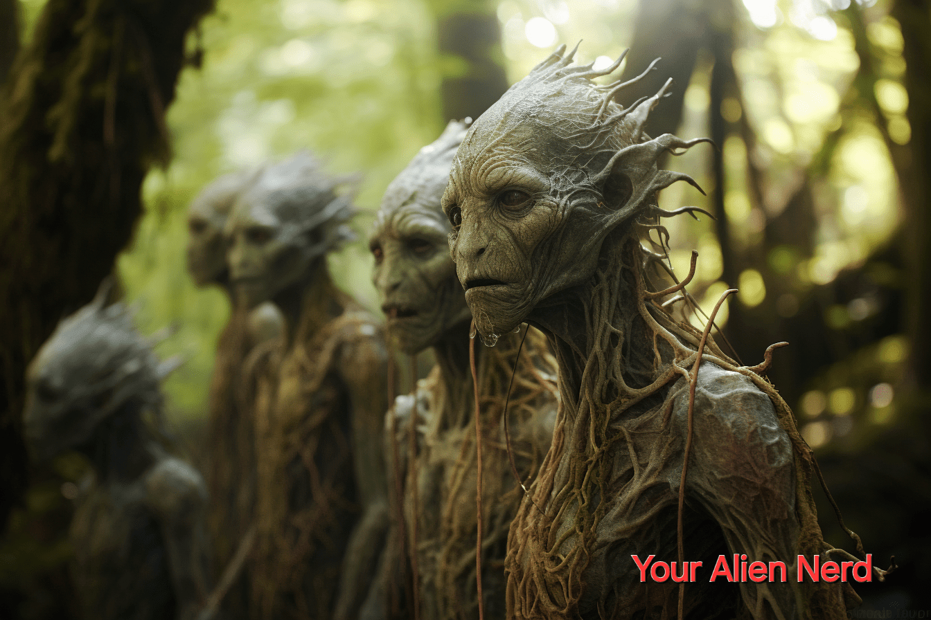 The “Dryads,” half-humanoid, half-tree creatures, are among the weird alien races described in Jack Vance’s novel.