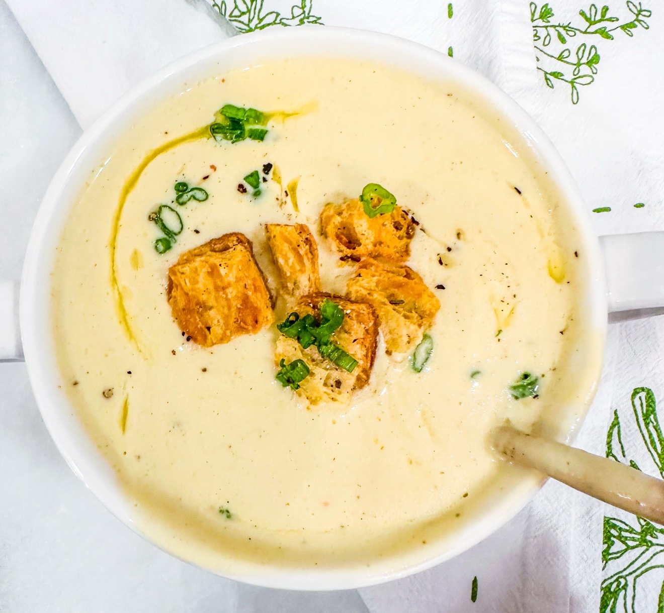 Frozen Brown Butter Cauliflower Bisque